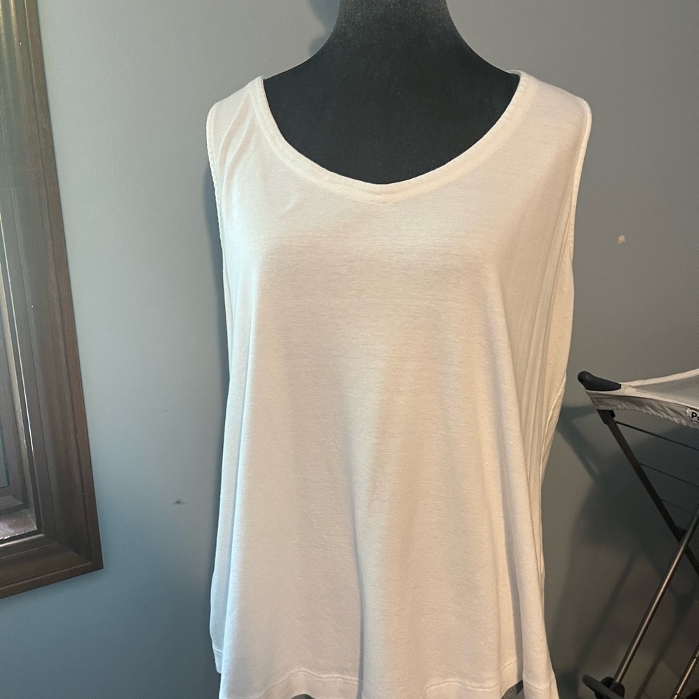 J. Jill Classic White XL Tank Top